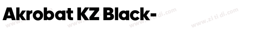 Akrobat KZ Black字体转换